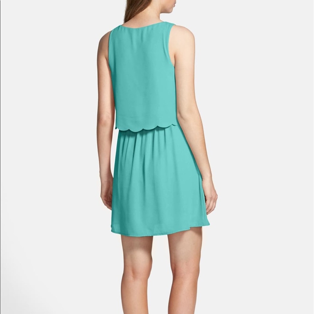 Double Ruffle Popover Dress - Picture 2 of 5